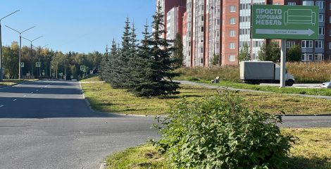 Лесной, ул. Ленина, у здания № 128 А