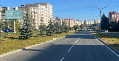 Лесной, ул. Ленина, у здания № 128 Б